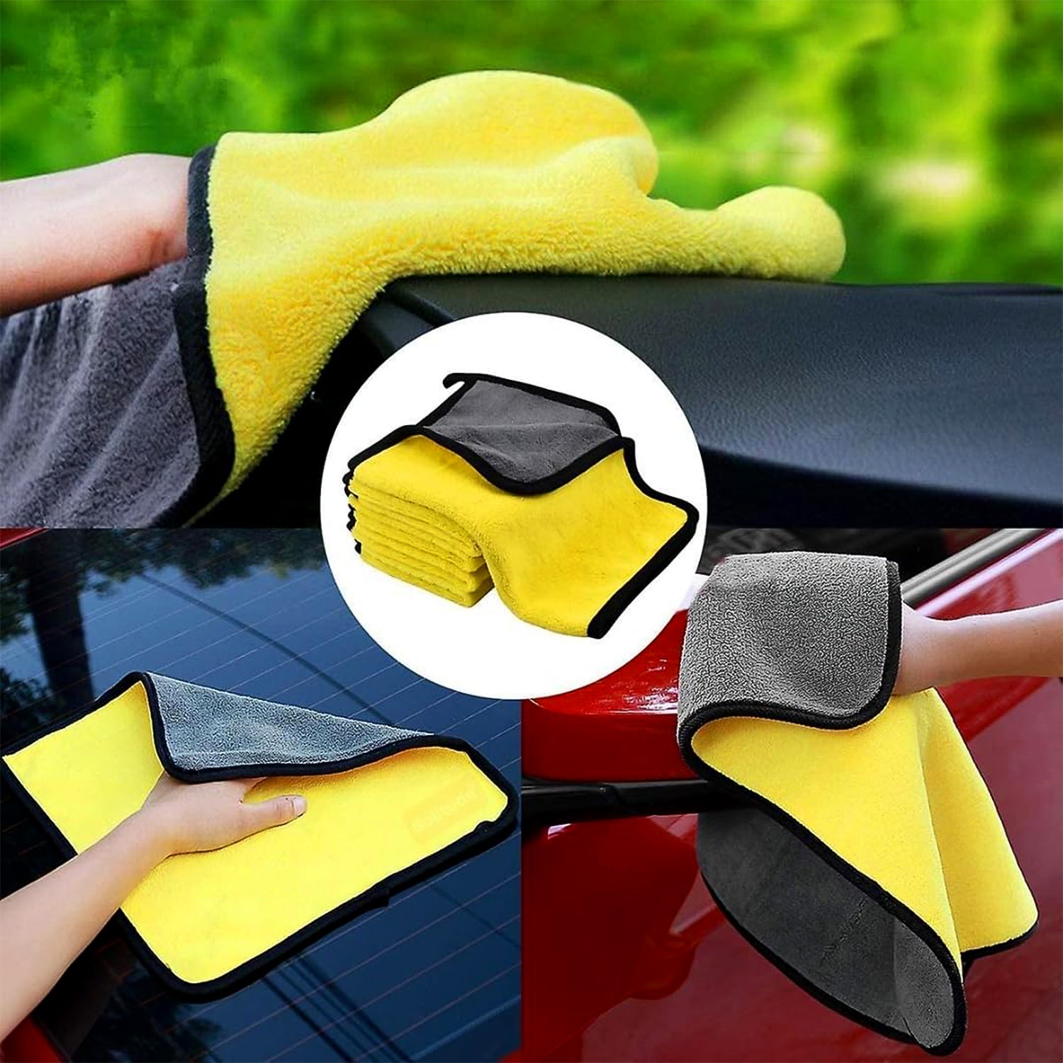Premium Microfiber Cleaning Cloth, Towel (40x30 cm / 1 Pc) Premium Microfiber Cleaning Cloth, Towel (40x30 cm / 1 Pc)
